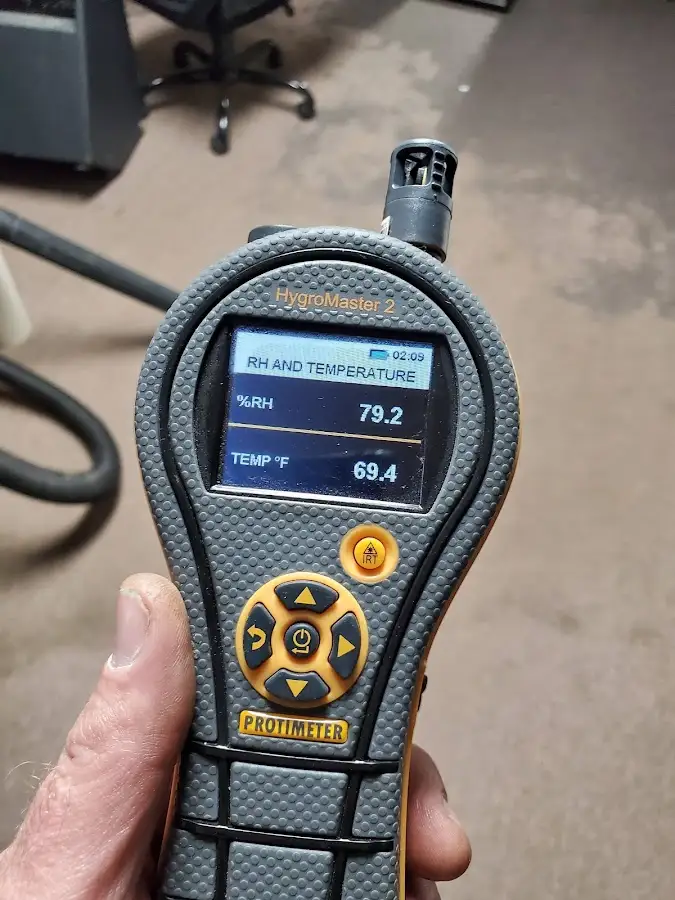Moisture meter humidity assessment for Fire & Smoke Damage Restoration in Azle